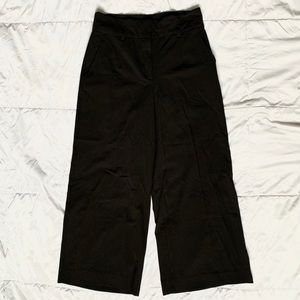 90s Vintage High Waisted Wide Leg Cropped Trousers